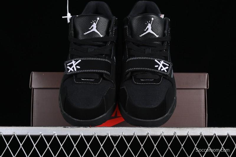 Nike Travis Scott x Jordan Cut The Check AJ1 Basketball Shoes with Velcro Strap - DR9317-001