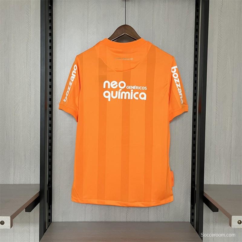 2010 Retro Corinthians Goalkeeper Orange Jersey