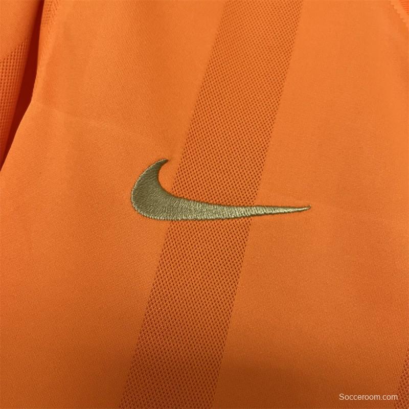 2010 Retro Corinthians Goalkeeper Orange Jersey