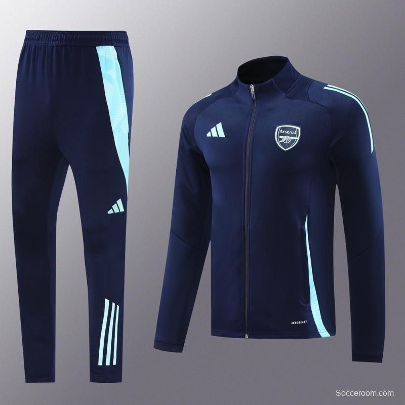 24/25 Arsenal Navy Full Zipper Jacket +Long Pants