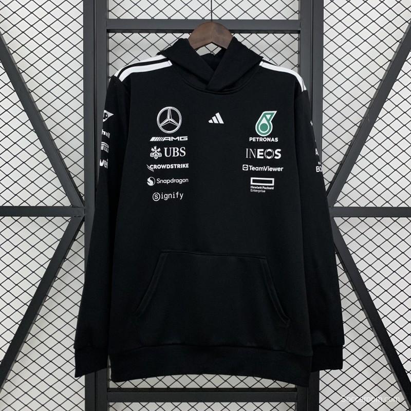2025 F1 Formula AMG Black Hoodie