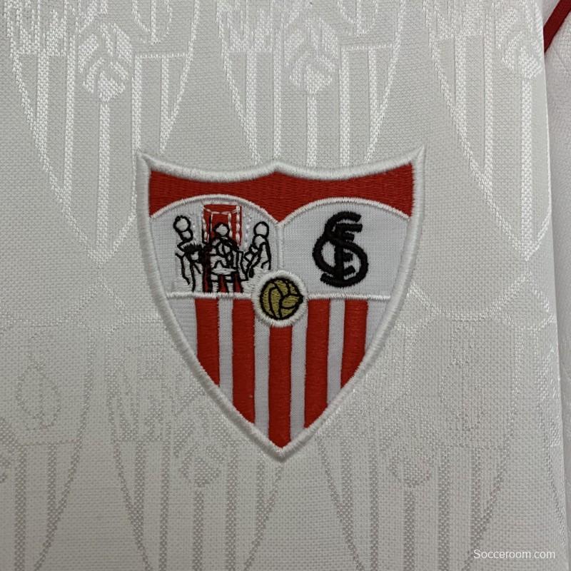91/92 Retro Sevilla Home Jersey