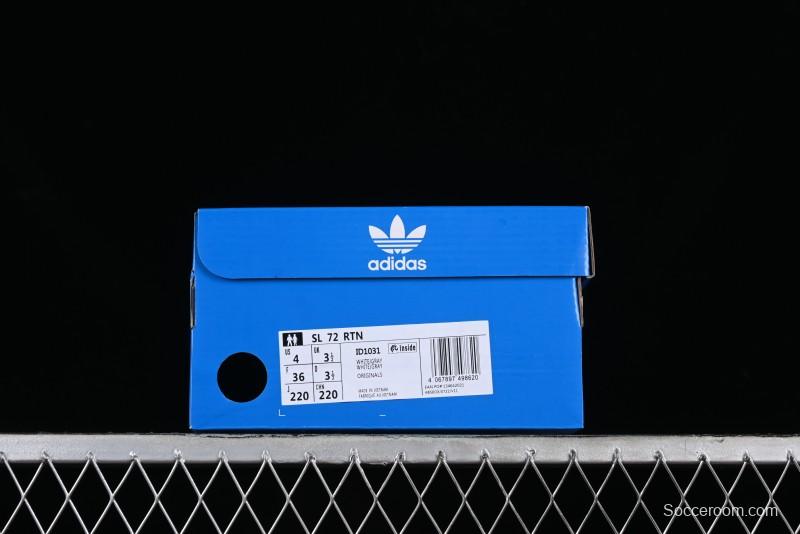 Adidas Originals SL 72 Retro Running Shoes with Nylon Upper and Suede Accents - ID1031