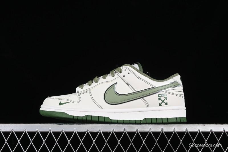 Nike SB Dunk Low OFF-WHITE Collaboration - Anniversary Premium Custom Low-Top Casual Sneakers DJ2024-002