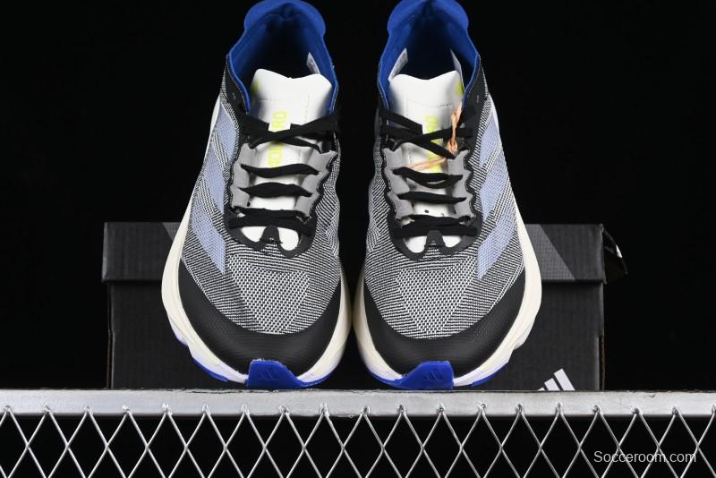 Adidas Adizero Boston 12 M Running Shoes Lightweight Breathable Low-Top with ENERGYROD Carbon Plate - IE8494