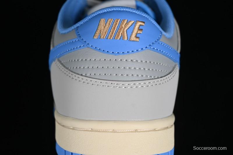 Nike Dunk Low SB "Athletic Department" Grey Blue Leather Skateboarding Shoes - FN7488-133