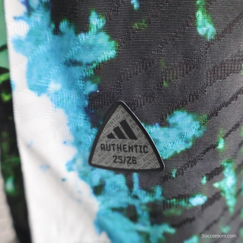 25/26 Player Version Real Madrid Black Splash Art Special Edition Jersey