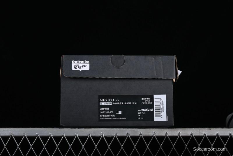 OnitsukaTiger Mexico 66 Low-Top Leather Casual Running Shoes - 1183C102-101