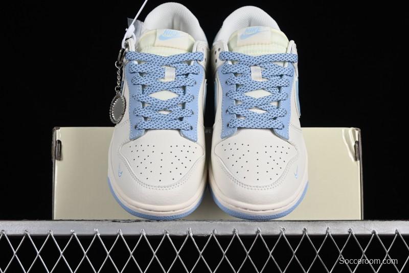 Nike Supreme x SB Dunk Low Stone Island Collaboration - Azure Starry Sky Anniversary High-End Custom Low-Top Casual Sneakers - BB9866-001