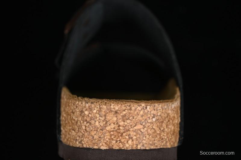 Birkenstock Sandals with Soft Suede Leather and Lambswool Footbed - G.D4