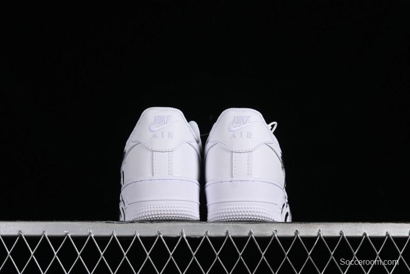 Nike Air Force 1 '07 Low Custom Hand-Painted 2D Industrial Scene Casual Sneakers - 315122-311