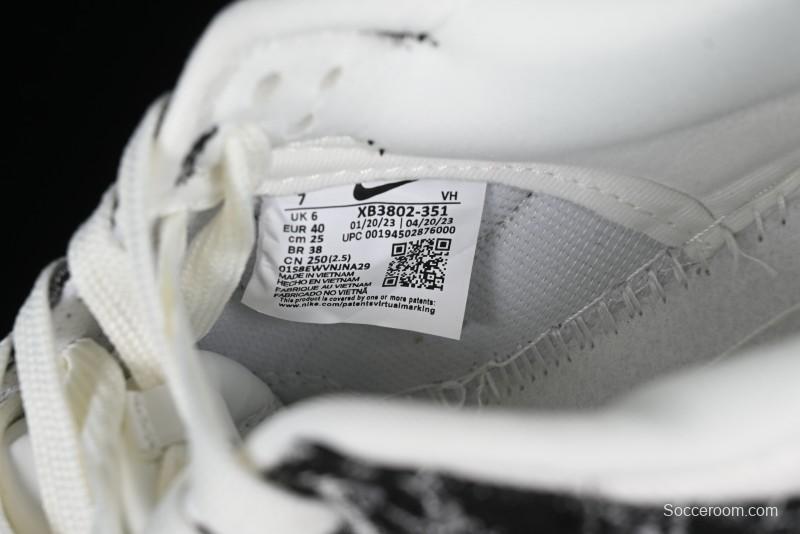 Nike SB Dunk Low LV Collaboration - Black Denim Anniversary High-End Custom Low-Top Casual Skate Shoes - XB3802-351