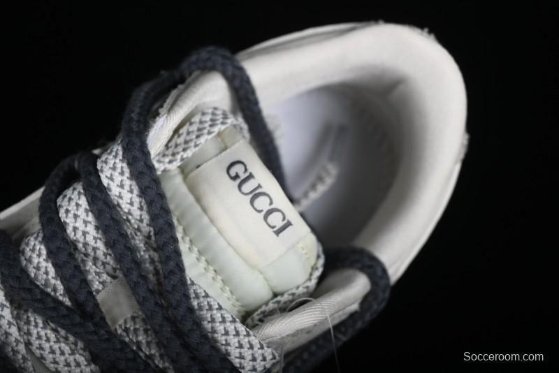 Nike SB Dunk Low Gucci Collaboration - Lace-Up Ash Anniversary High-End Custom Low-Top Casual Sneakers - SJ2068-263