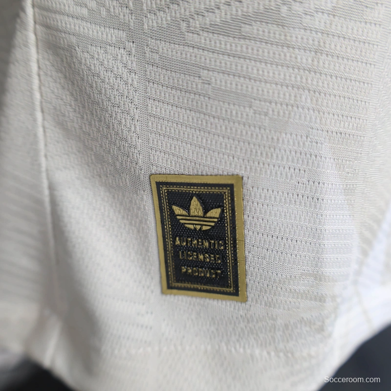 25/26 Player Version Bayern Munich White Diamond Pattern POLO Special Jersey