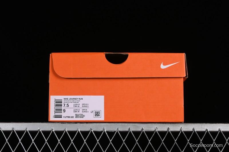 Nike Journey Run 2024 Low-Top Casual Running Shoes with Shock Absorption Anti-Slip and Wear-Resistant Design - FJ7765-102