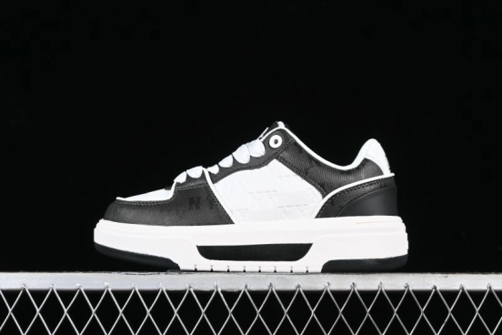 MLB NY Yankees Chunky Liner Classic Monogram Lightweight Platform Sneakers with 6cm Height Boost - 3ASXCMN4N50BKS