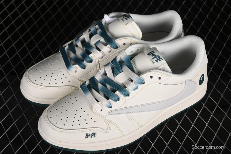 Nike Travis Scott x Fragment Design x Air Jordan 1 Low AJ1 Bape Collaboration - XY2688-100