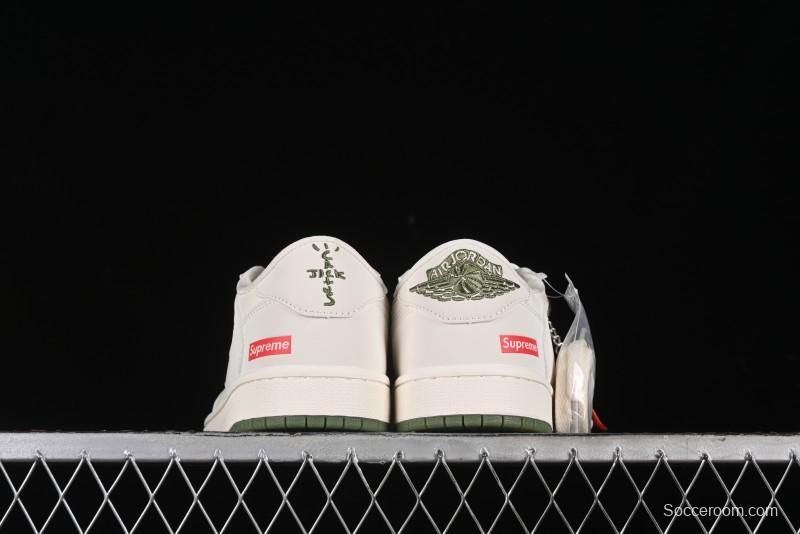 Nike Travis Scott x Fragment Design x Air Jordan 1 Low OG SP AJ1 Supreme Collaboration - BB2299-810