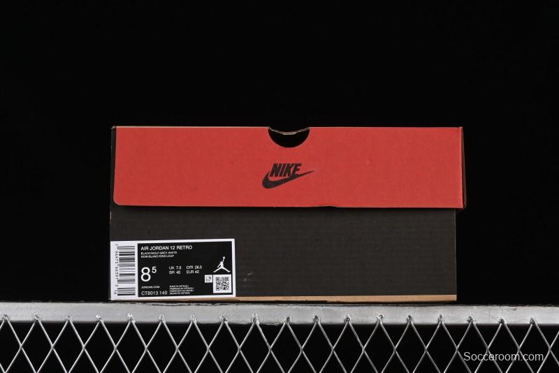 Nike Air Jordan 12 Retro Basketball Shoes in White Blue - CT8013-140