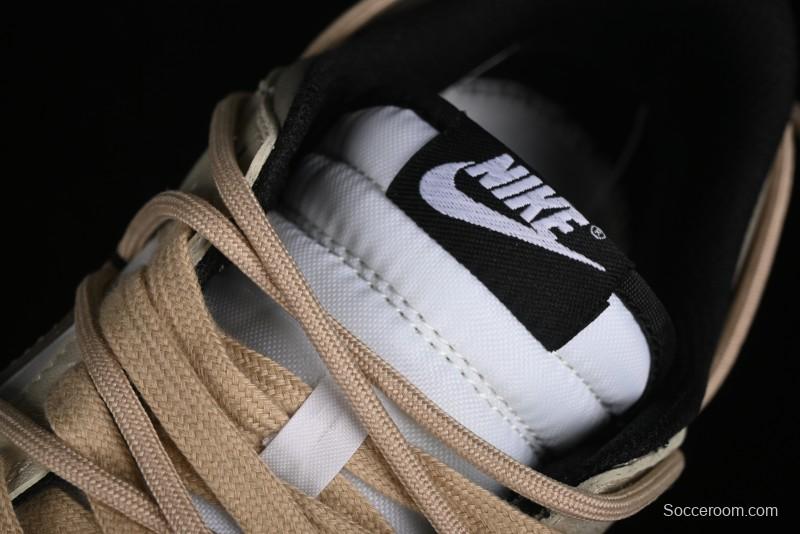 Nike Dunk Low Panda Prank Summer Theme Love Khaki Pudding Milk Tea SB Strap Low-Top Casual Sneakers - CW1590-100