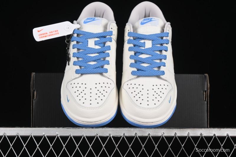 Nike SB Dunk Low Stussy Series - Woven Colorful White Swoosh Anniversary Custom Low-Top Casual Skate Shoes - KK1888-014