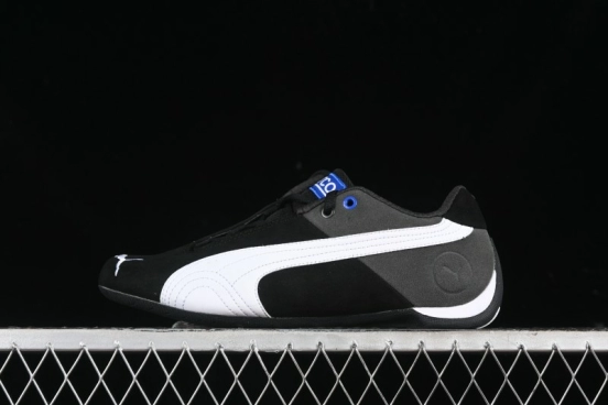 Puma Sparco Future Round Toe Lace-Up Leather Cowhide Fabric Low-Top Lifestyle Casual Shoes - 307936-01