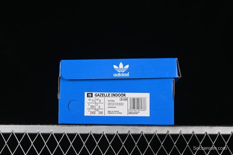 Adidas Originals Gazelle Indoor IH7501 Retro Casual Slip-Resistant Wear-Resistant Low-Top Sneakers - IH7501