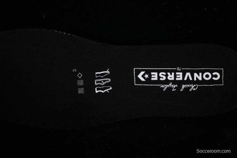 Converse Chuck 70s High Top Canvas Sneakers with Fur Lining in Black & White - A13863C