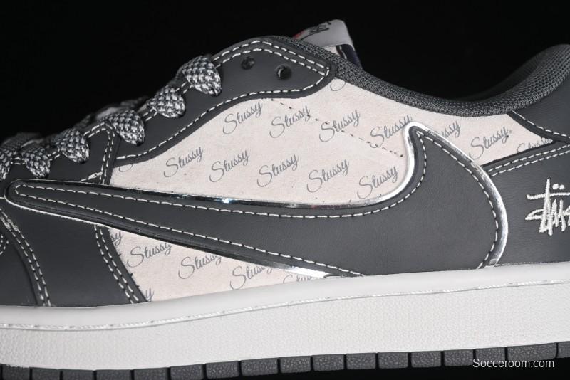 Nike Travis Scott x Fragment Design x Air Jordan 1 Low OG SP AJ1 Retro Sneakers - XZ3398-003