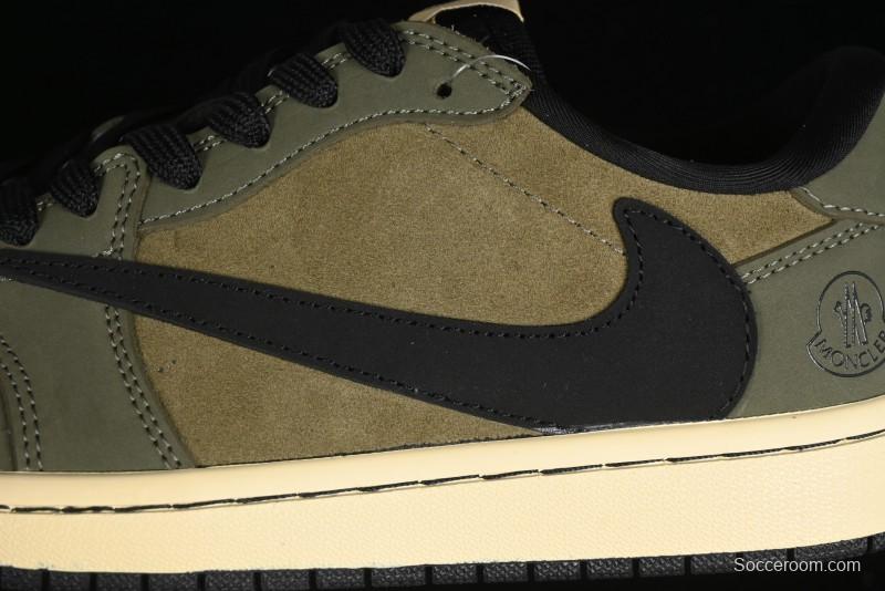 Nike Travis Scott x Fragment Design x Air Jordan 1 Low OG SP AJ1 Sneakers - CH6336-007