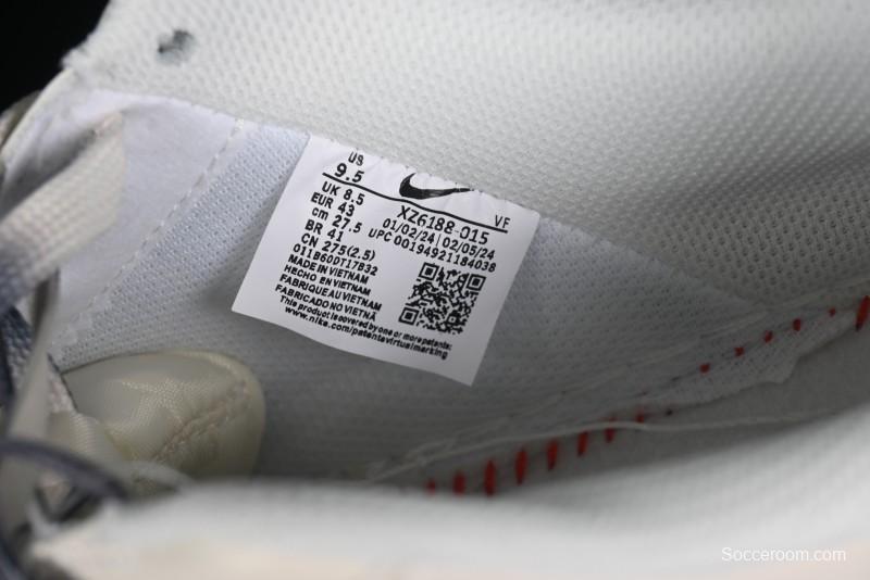 Nike Air Force 1 '07 Low Stussy Collaboration - White Grey Two-Tone Low-Top Casual Sneakers - XZ6188-015