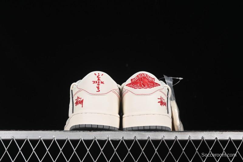 Nike Travis Scott x Fragment Design x Air Jordan 1 Low OG SP AJ1 Sneakers - SJ0086-136