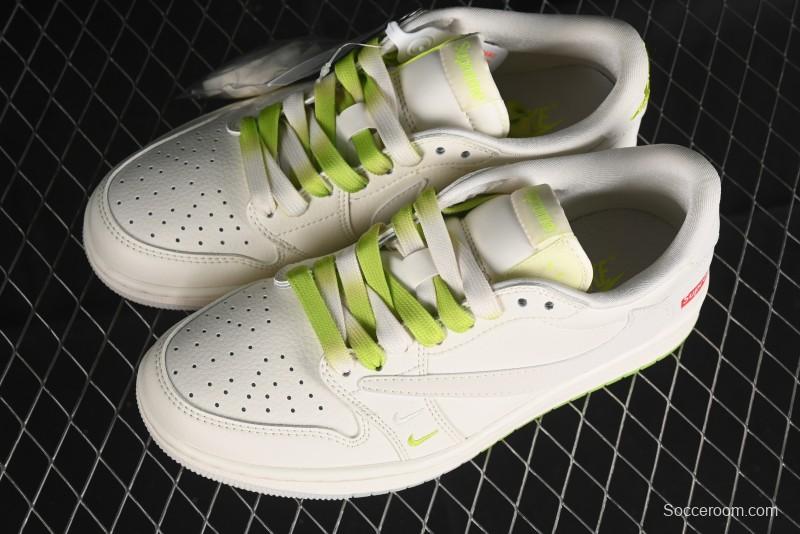 Nike Travis Scott x Fragment Design x Air Jordan 1 Low OG SP AJ1 Supreme Collaboration - BB2299-811