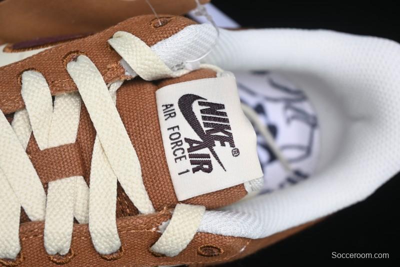 Nike Air Force 1 '07 Low Casual Sneakers with Full-Length Air Cushion - FQ8713-200