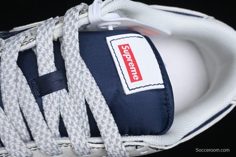 Nike SB Dunk Low Supreme Collaboration - White Blue with Crystal Outsole Anniversary High-End Custom Low-Top Casual Skate Shoes - XS1086-002