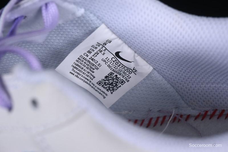 Nike Air Force 1 '07 Low Double Hearts Casual Sneakers with Hand-Drawn Anime Doodle and Pink Blue Hearts - CZ0377-002