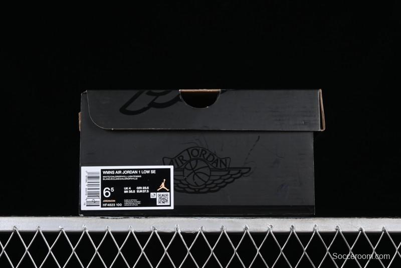 Nike Air Jordan 1 Low AJ1 White Green Low Top Lifestyle Basketball Shoes - HF4823-100