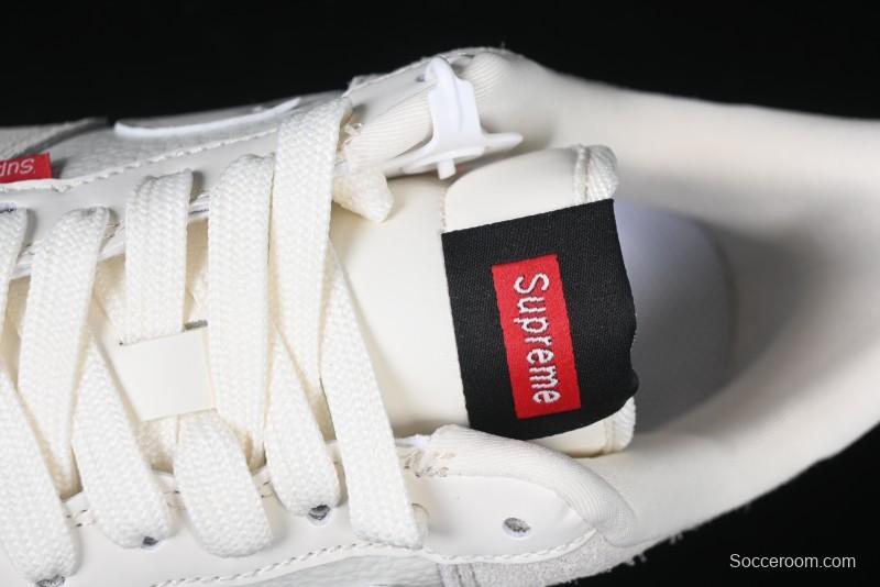 Nike Air Force 1 '07 Low Supreme Collaboration - Beige Grey Woven Label Casual Sneakers - CH6336-517