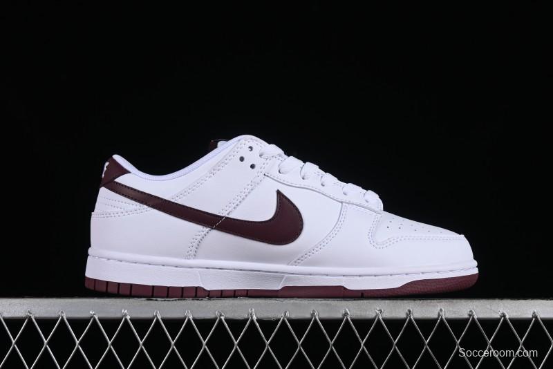 Nike SB Dunk Low White Red Colorway Low-Top Casual Skateboarding Shoes - DV0831-102