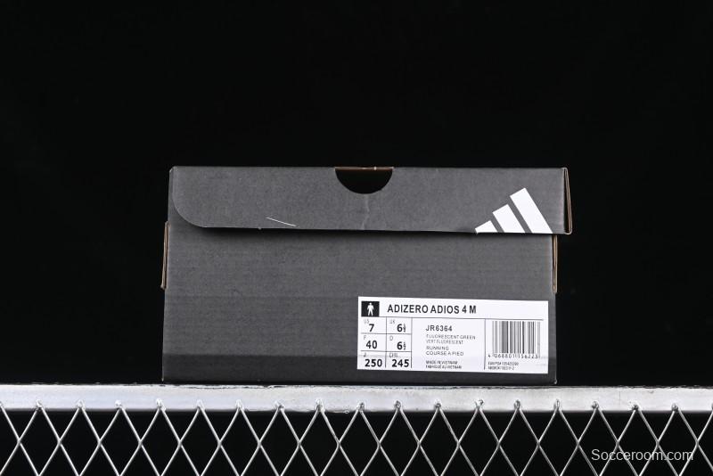 Adidas Adizero Adios 4 M Running Shoes Lightweight Breathable Low-Top - JR6364