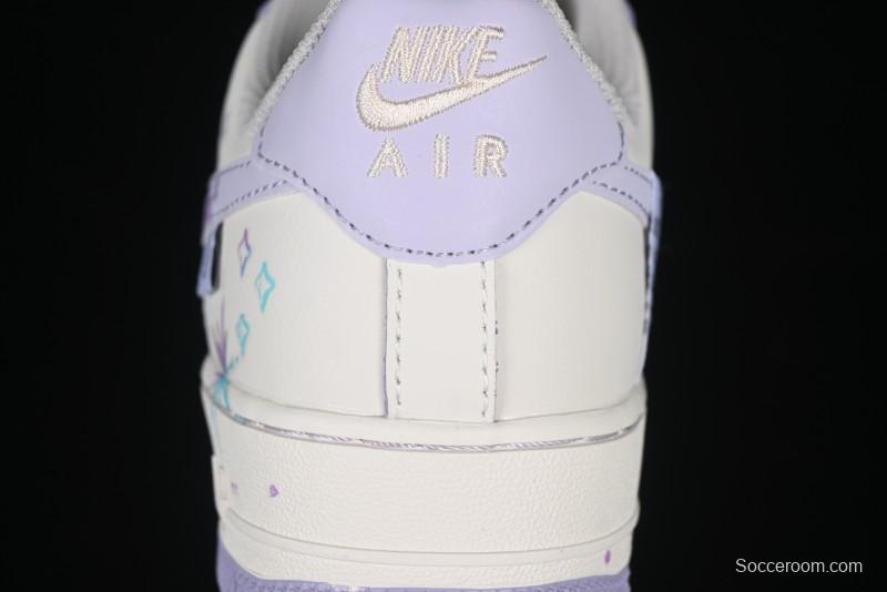 Nike Air Force 1'07 Low Casual Sneakers Purple Butterfly - FB1839-213