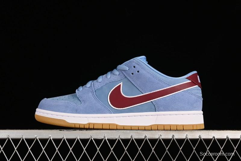 Nike SB Dunk Low "Phillies" Suede Casual Skate Shoes - DQ4040-400
