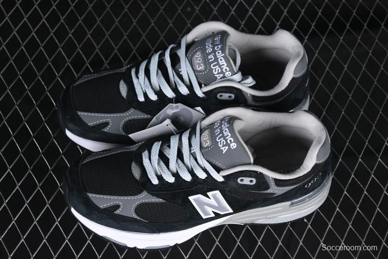 New Balance Made In USA M993 Series Classic Retro Casual Running Shoes - MR993BK