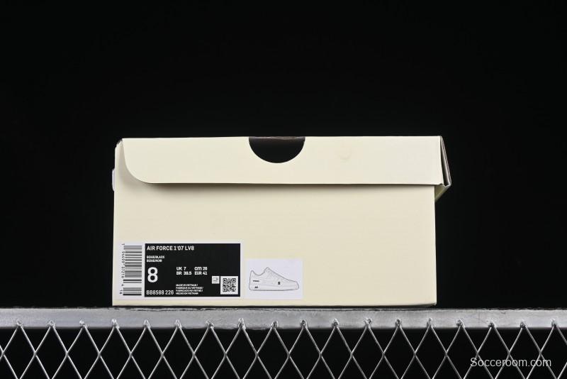 Nike Air Force 1 '07 Low Burberry Collaboration Off-White Crystal Low-Top Casual Sneakers - BB8588-226