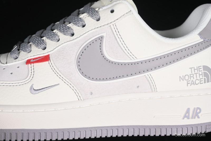 Nike Air Force 1 '07 Low The North Face Collaboration Beige Grey Red Label Casual Sneakers - BB7518-009