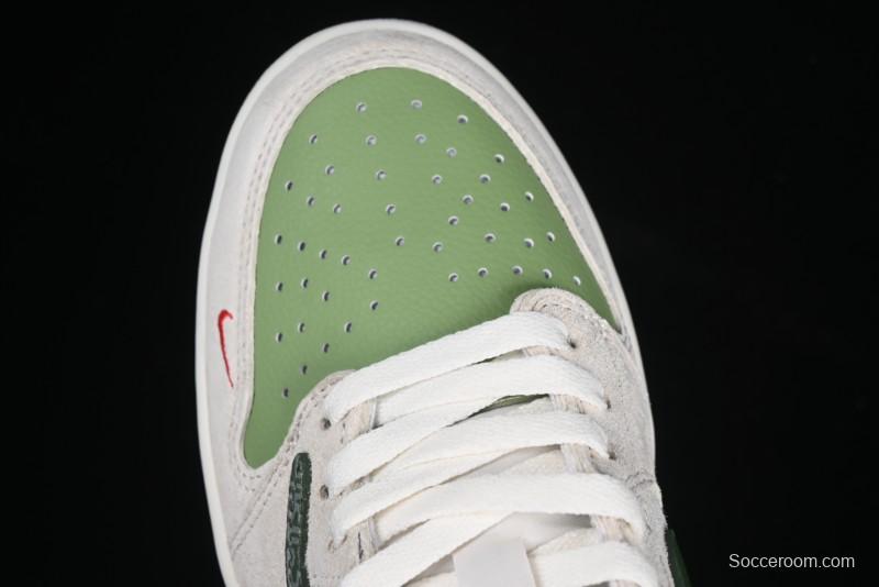 Nike Travis Scott x Fragment Design x Air Jordan 1 Low OG SP AJ1 Snake Year Limited Edition Low-Top Casual Sneakers - DM7866-075