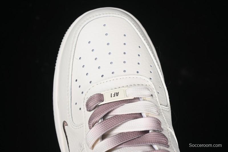 Nike Air Force 1 '07 Low Supreme Collaboration - Beige/Brown Colorway Low-Top Casual Sneakers BB7577-215