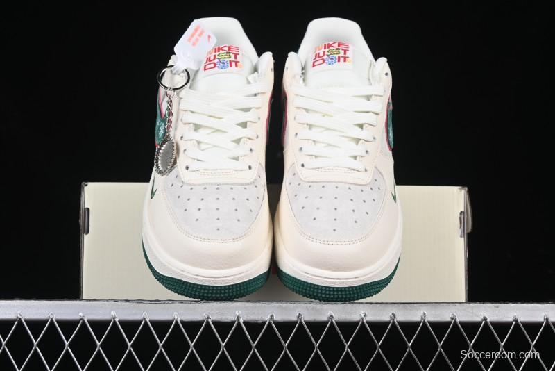 Nike Air Force 1'07 Low Just Collaboration - Christmas Tree Low-Top Casual Sneakers - DF0188-034