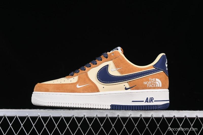 Nike Air Force 1 '07 Low The North Face Collaboration Sport Orange Low-Top Casual Sneakers - DM6688-053