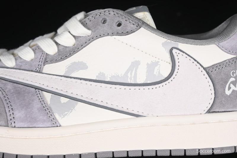 Nike Travis Scott x Fragment Design x Air Jordan 1 Low OG SP AJ1 Sneakers - DM9288-001